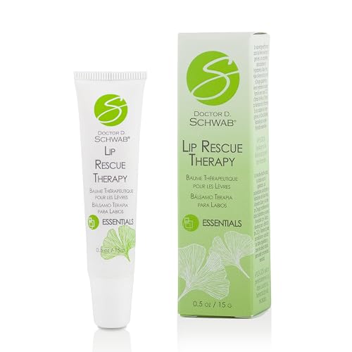 Doctor D. Schwab Lip Rescue Therapy - 0.5 oz (15 ml) - Intensive Hydrating Lip Treatment with Aloe Extract, Sweet Almond Oil & Vitamin E
