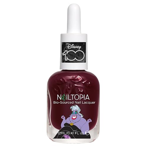 Nailtopia Bio-Sourced Chip Free Nail Lacquer Disney Collection, Ursula, 0.41 oz - All Natural - Vegan - Strengthening - Quick-Dry - Long Lasting Beauty & Personal Care Nailtopia