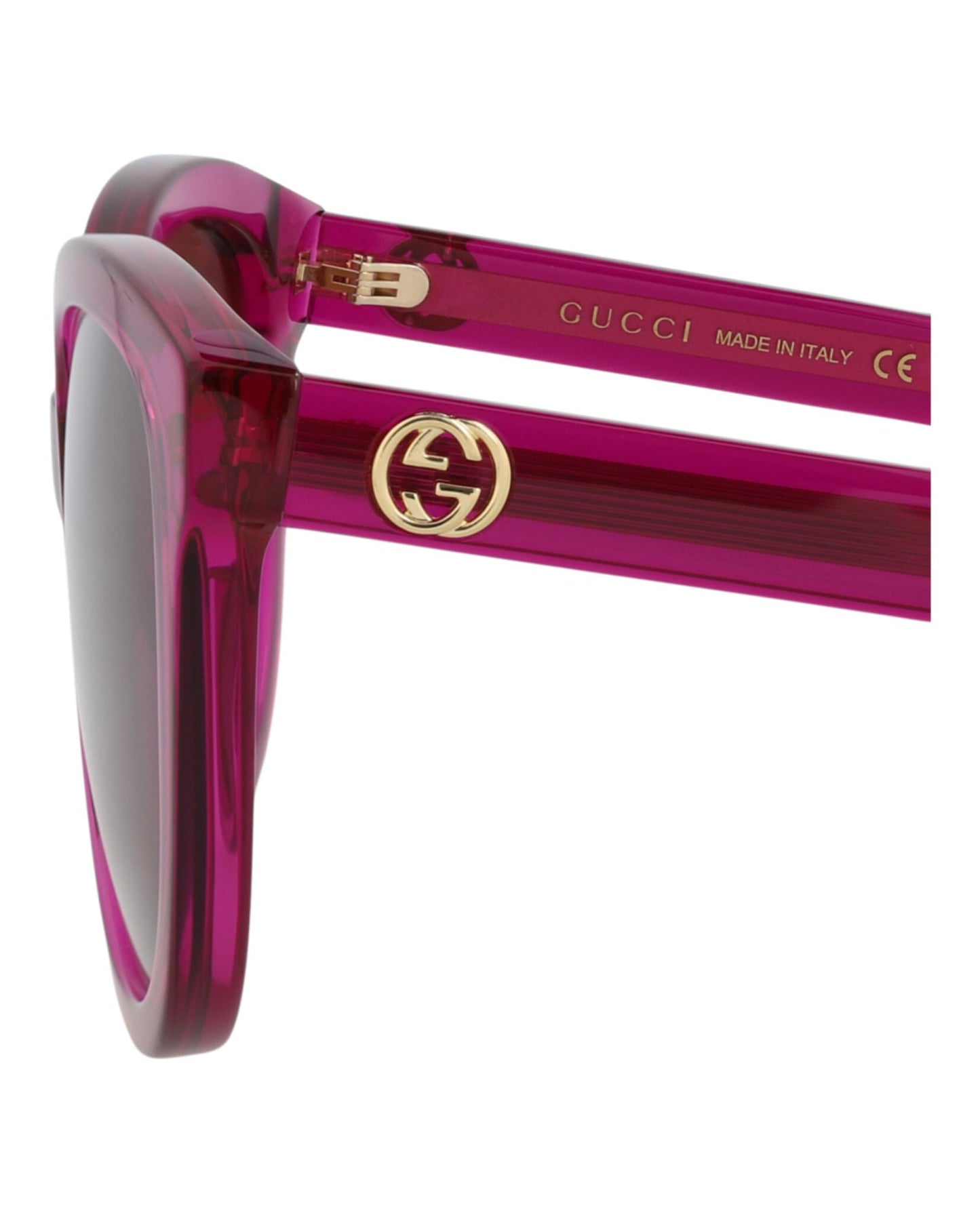 Gucci Round-Frame Recycled Acetate Sunglasses