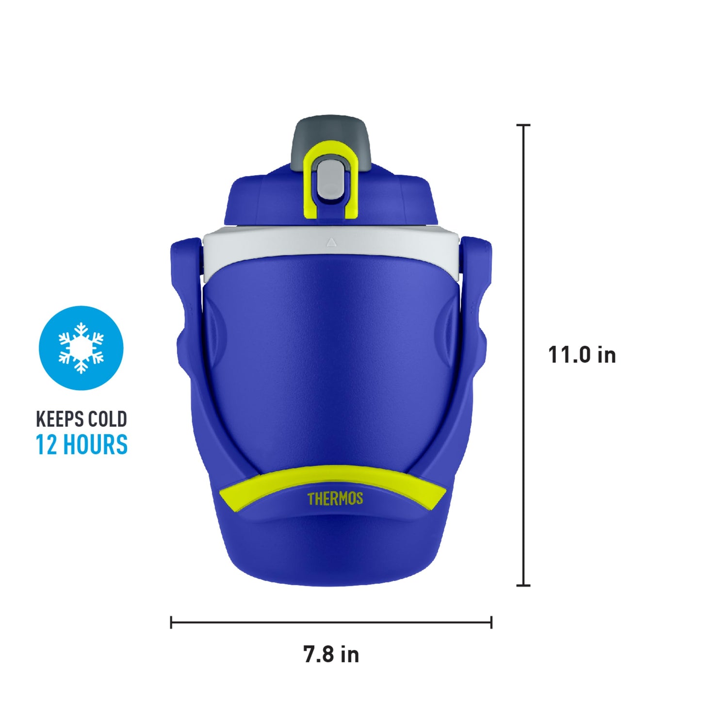 Thermos 64 Ounce Foam Insulated Hydration Bottle, Blue