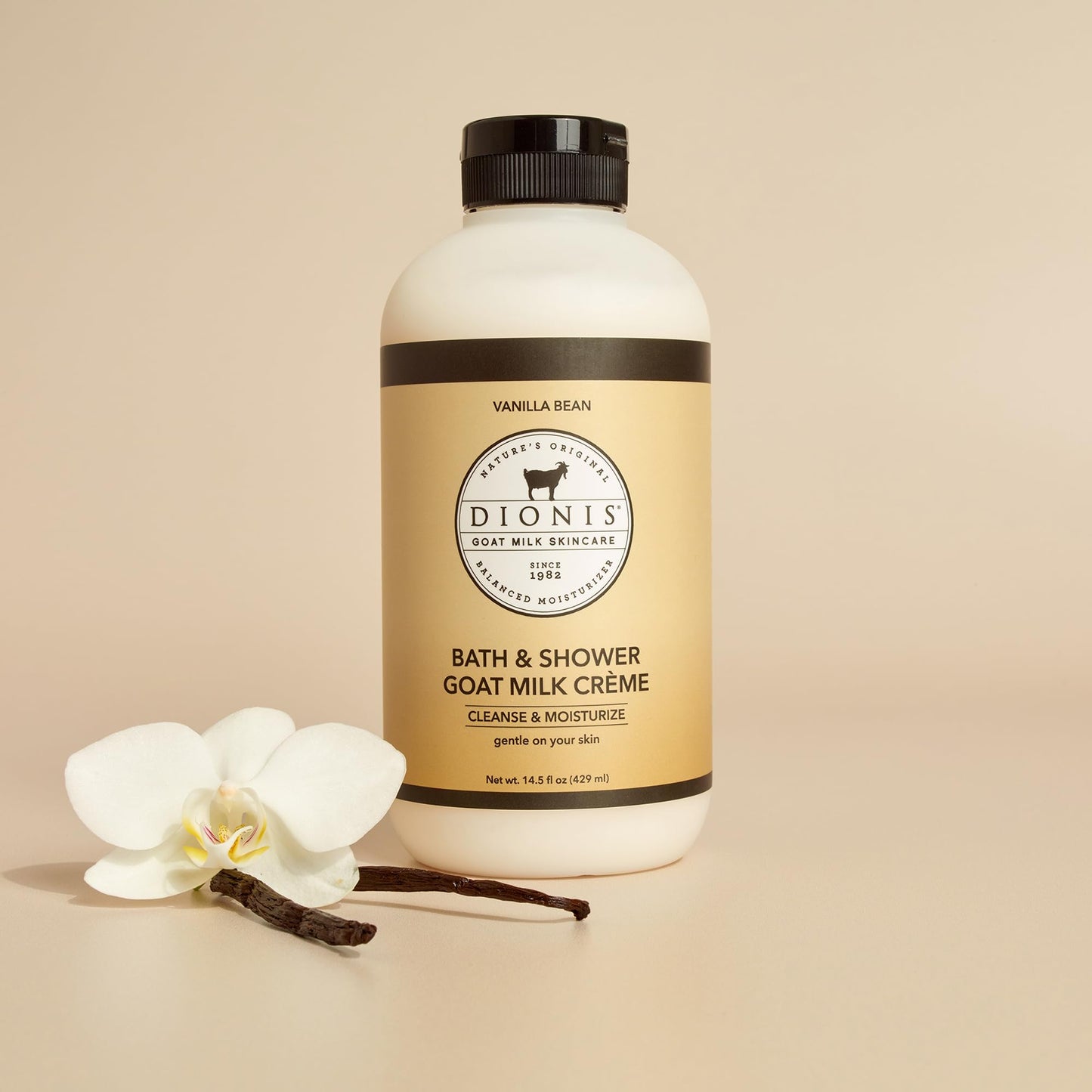 Dionis Bath & Shower Goat Milk Crème Vanilla Bean 14.5oz (Pack of 1)
