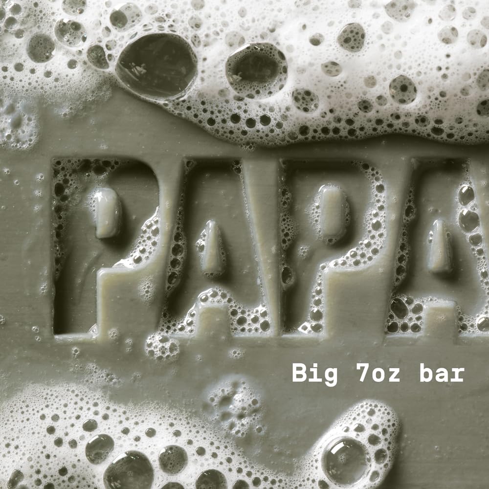 PAPATUI by Dwayne Johnson Enriching Bar Soap for Men | Hydrating Daily Cleanser | Moisturizes with Mango Butter and Avocado Oil | Sandalwood Suede |