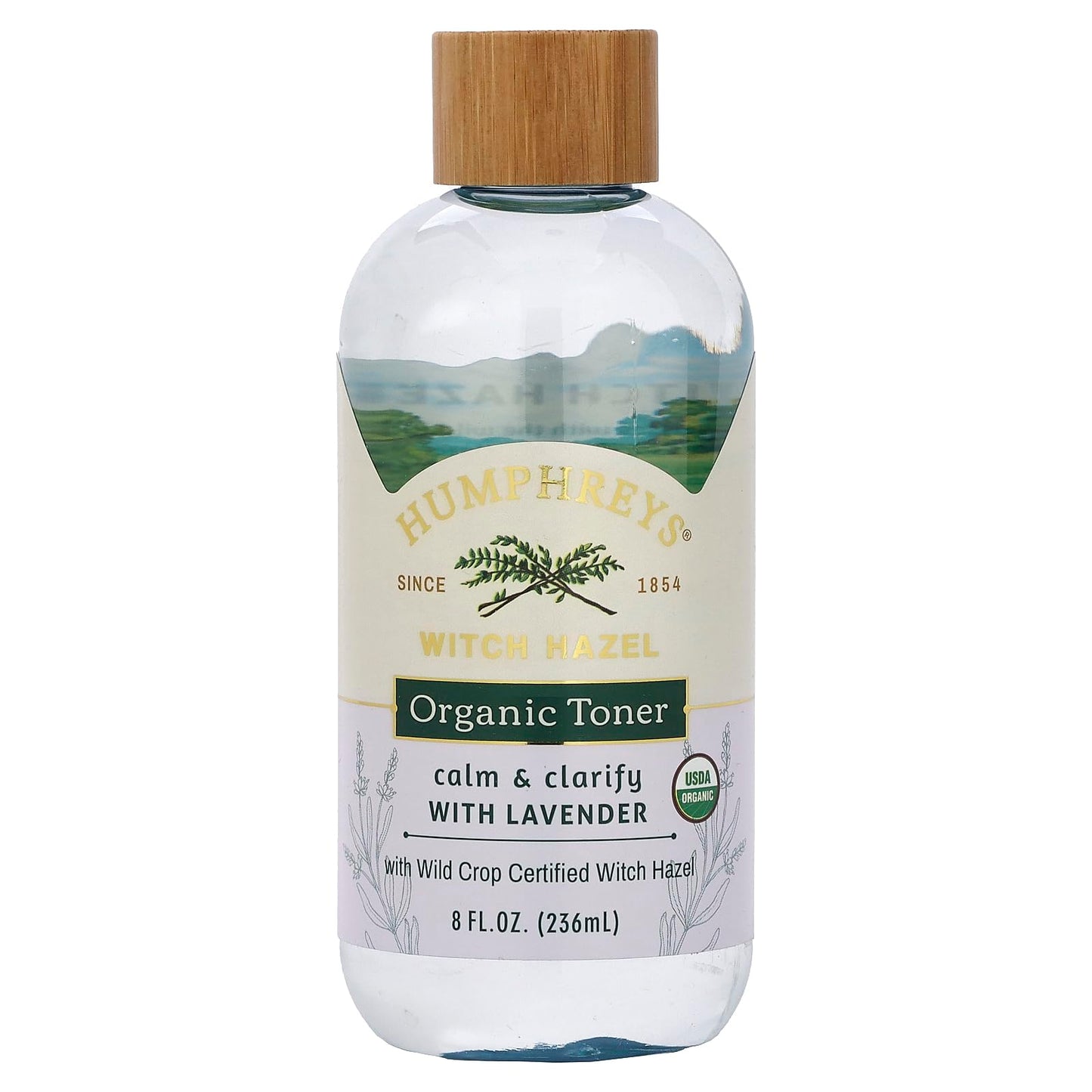 Humphreys Calm Clarify Witch Hazel + Lavender Organic Toner Fl Oz., 8 Ounce (Pack of 1)