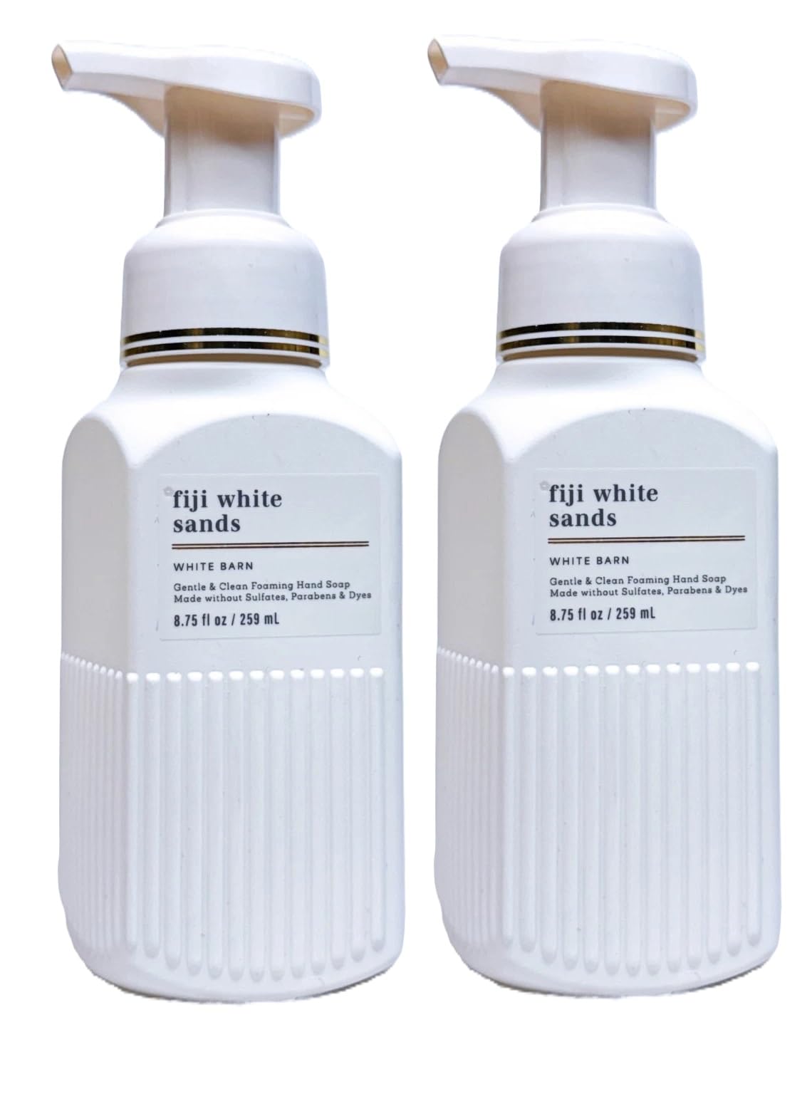 Bath and Body Works Gentle and Clean Foaming Hand Soap 8.75 oz each - Pack of 2 (Fiji White Sands)