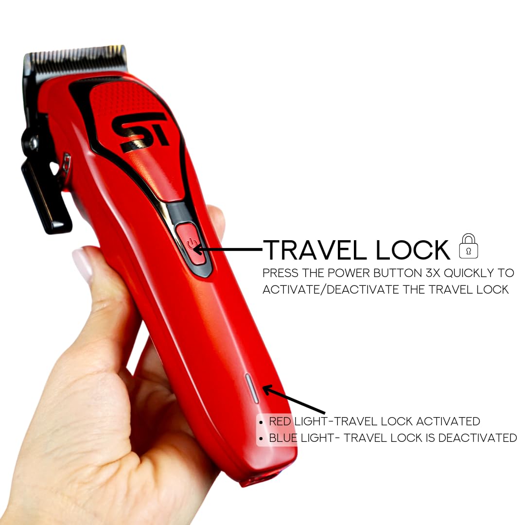 Supreme Trimmer Darkstar 72 Clipper with Magnetic Vector Motor - 180 Min Run Time, 9000 RPM Barber Hair Clipper - Low Noise, Professional Clipper DLC Beauty and Personal Care Supreme Trimmer