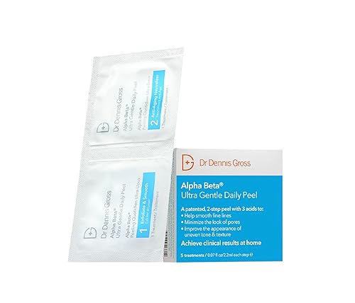 Dr. Dennis Gross Alpha Beta Ultra Gentle Daily Peel: for Dehydrated or Sensitive Skin, Uneven Tone or Texture, Fine Lines or Enlarged Pores (5