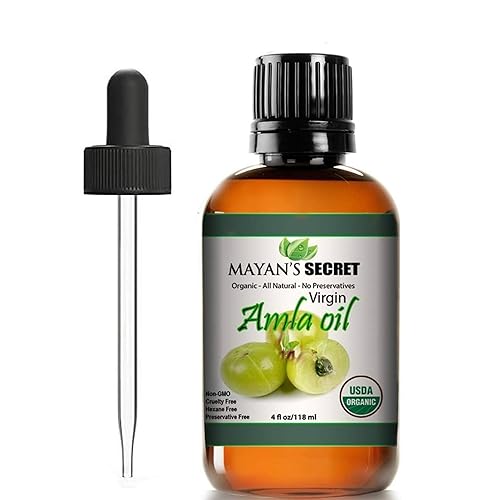 Mayan's Secret - 4oz Pure Amla Oil for Hair Growth Cold Pressed Virgin Organic USDA Certified