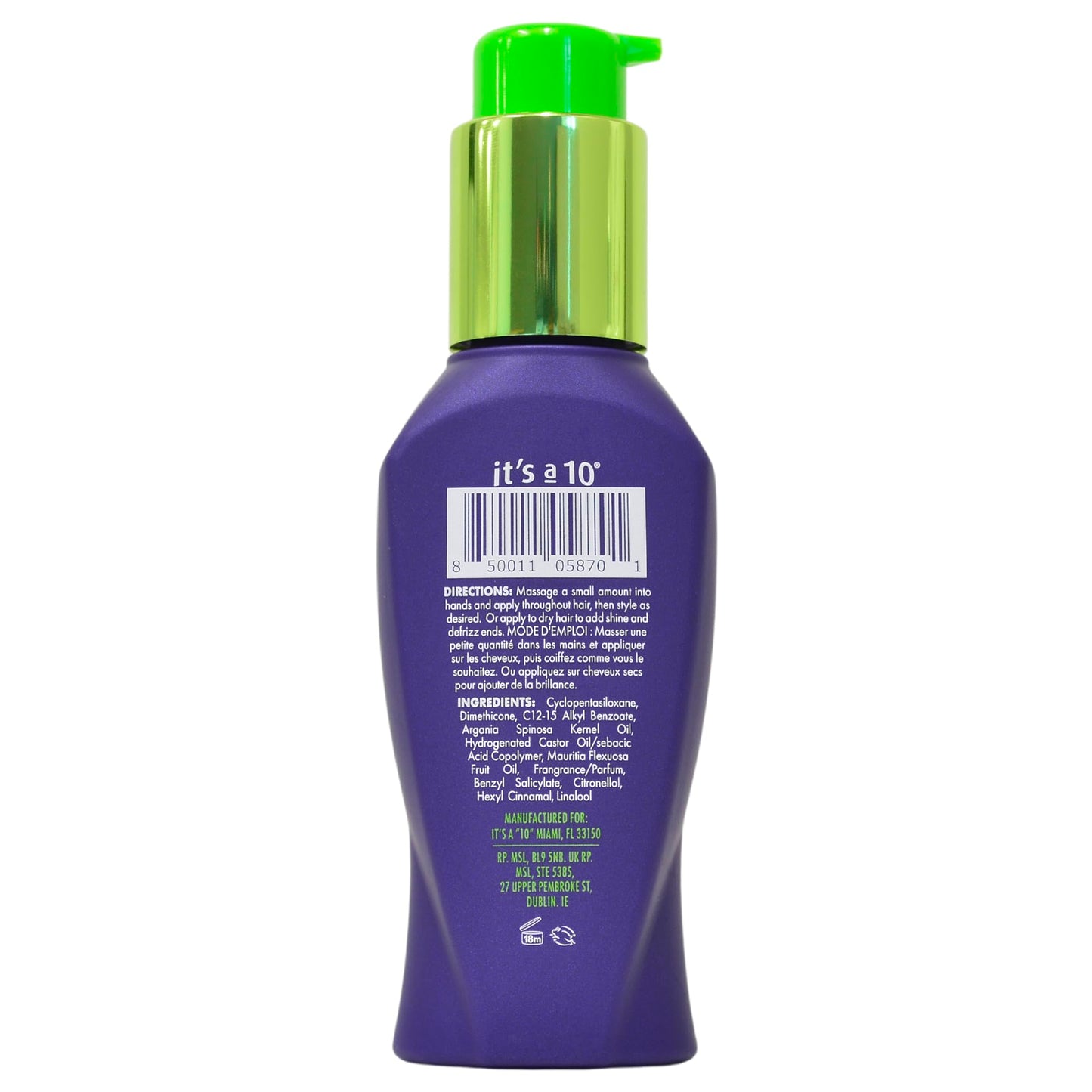 Miracle Styling Serum by Its A 10 for Unisex - 3 oz Serum