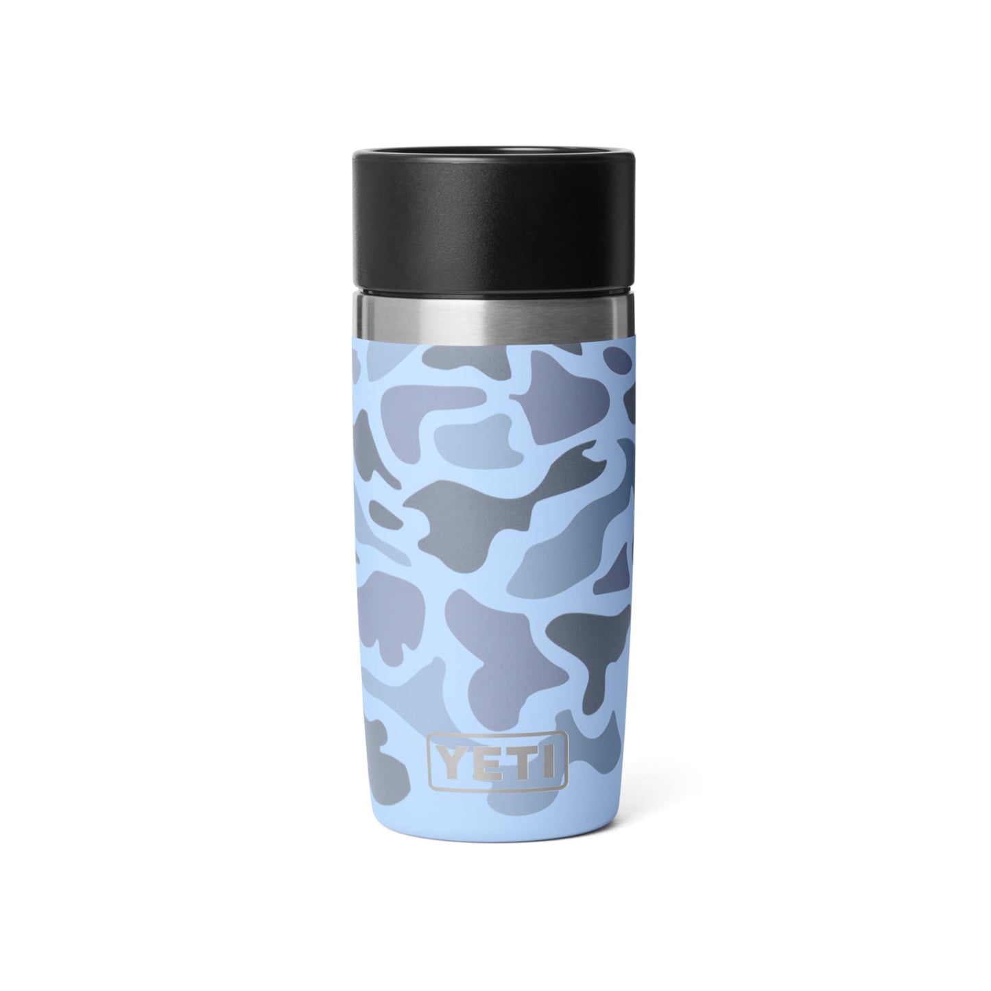 YETI Rambler 12 oz Travel Bottle, Stainless Steel, Vacuum Insulated with Leakproof Commuter Cap, Blue Camo