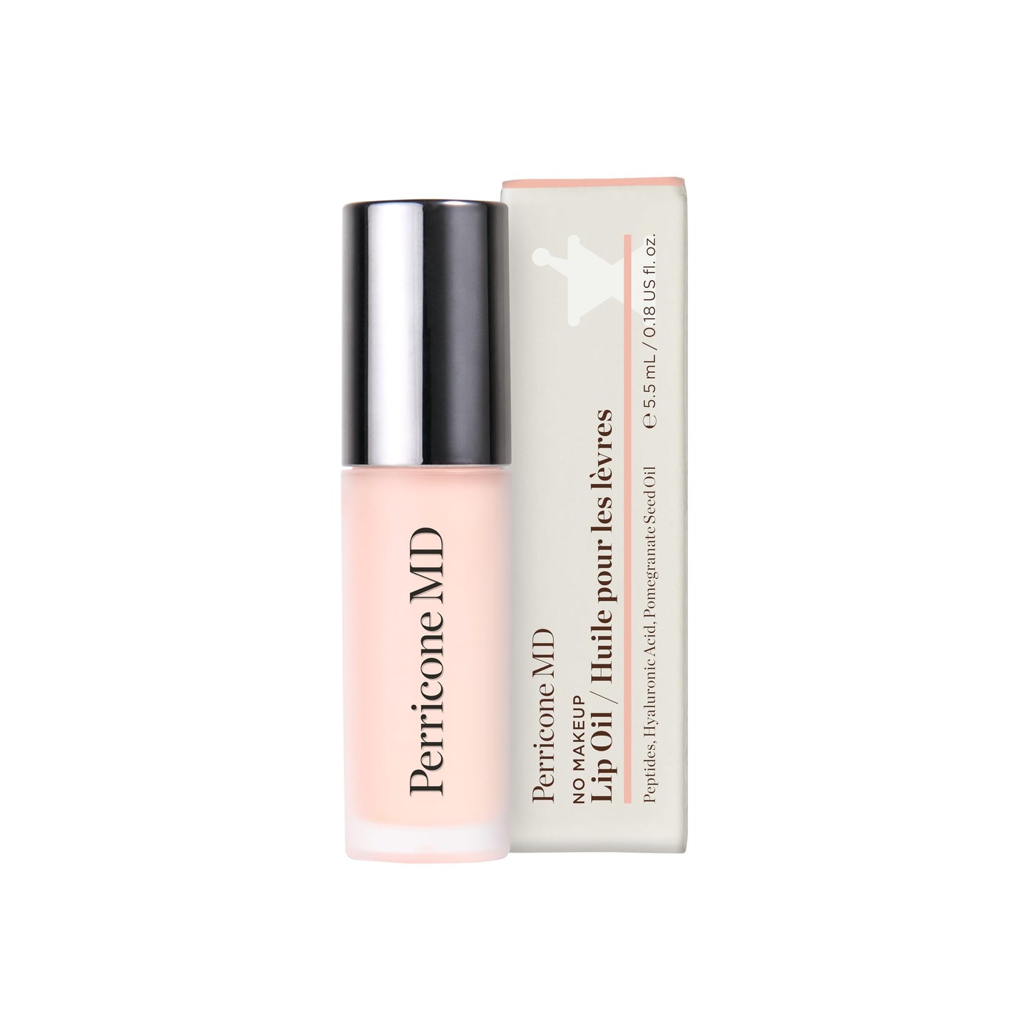 Perricone MD No Makeup Hydrating Lightweight Lip Oil for Women - Reduces Vertical Lines & Dry Texture, Enhances Lip Volume - Lip Peptide Treatment