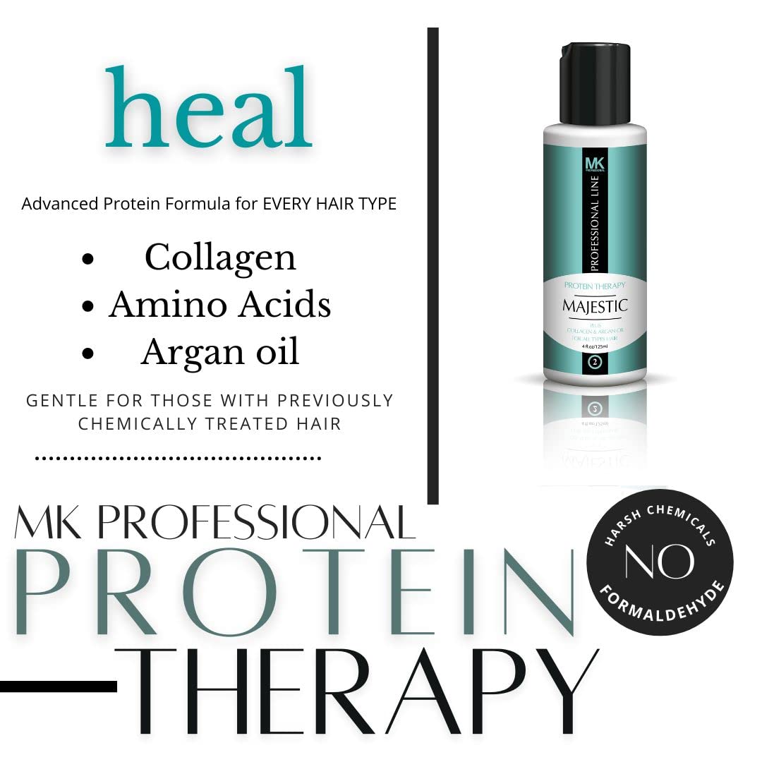 Majestic Hair Protein Therapy 125ml(4oz) - Formaldehyde Free - Complete KIT