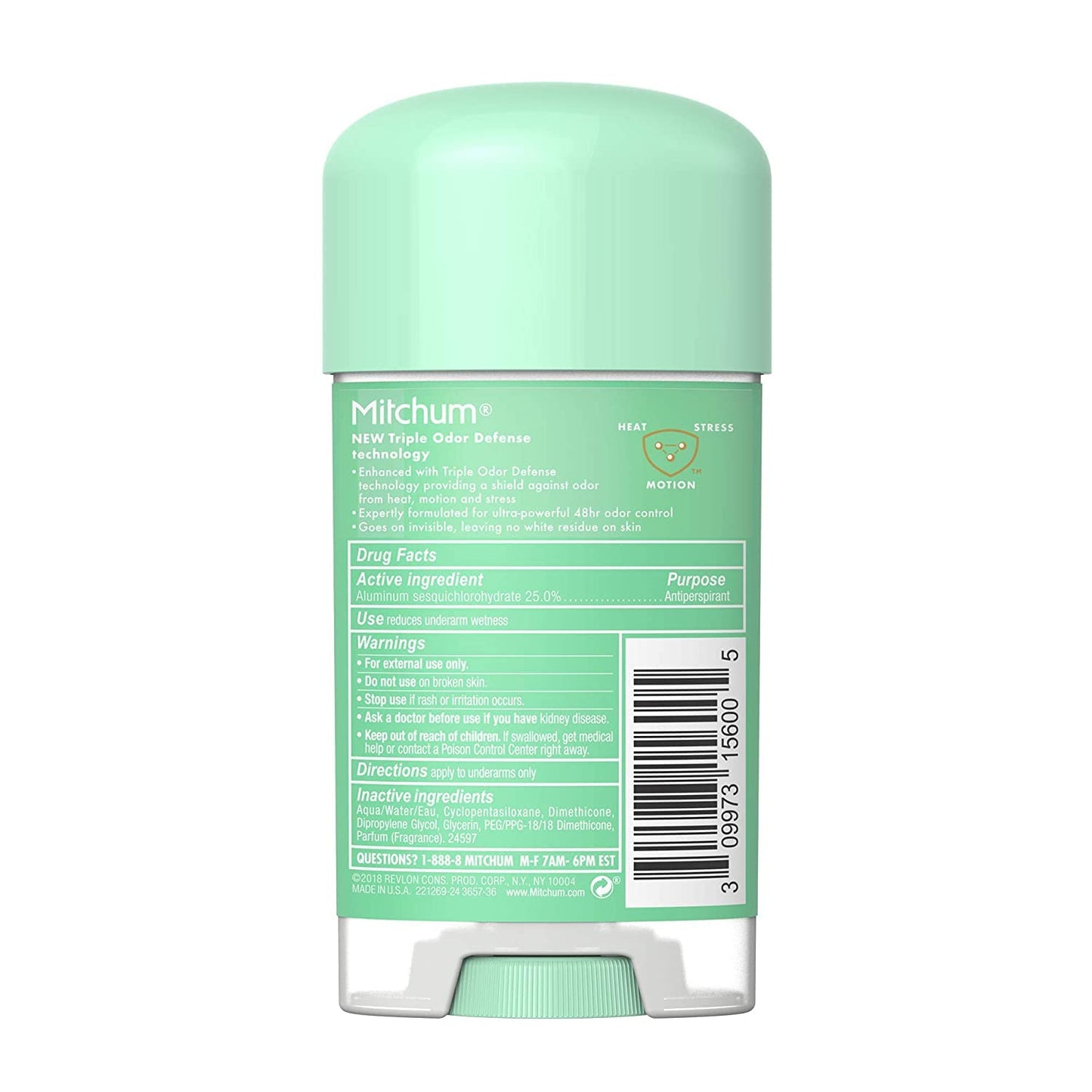 Mitchum Gel Anti-Perspirant Deodorant, Triple Odor Defense for Women, Powder Fresh, 2.25 Oz - 4 Pack Beauty and Personal Care Mitchum