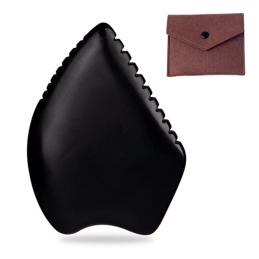 Yuanchupin Gua Sha Facial Massage Tool – BianStone Face & Body Tool for Lymphatic Drainage, Sculpting & Relaxation with Upgraded Tooth Edge