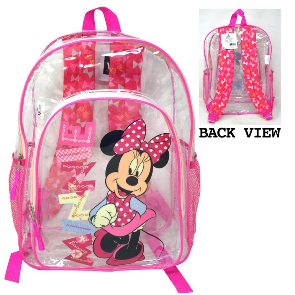 Disney Minnie Mouse Transparent 16" Backpack