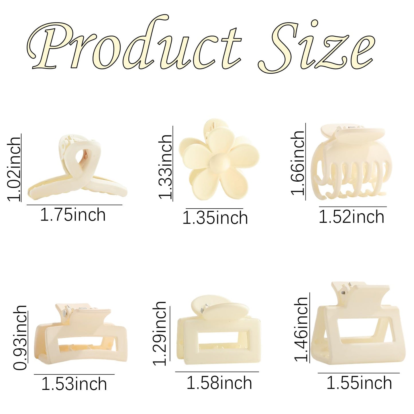 Drnytunk 18Pcs Medium Hair Clips for Women Girls - Matte Love, Triangle, Ribbon and Semicircle Styles for Thin/Thick Hair, Cute Nonslip Accessories Beauty and Personal Care Drnytunk