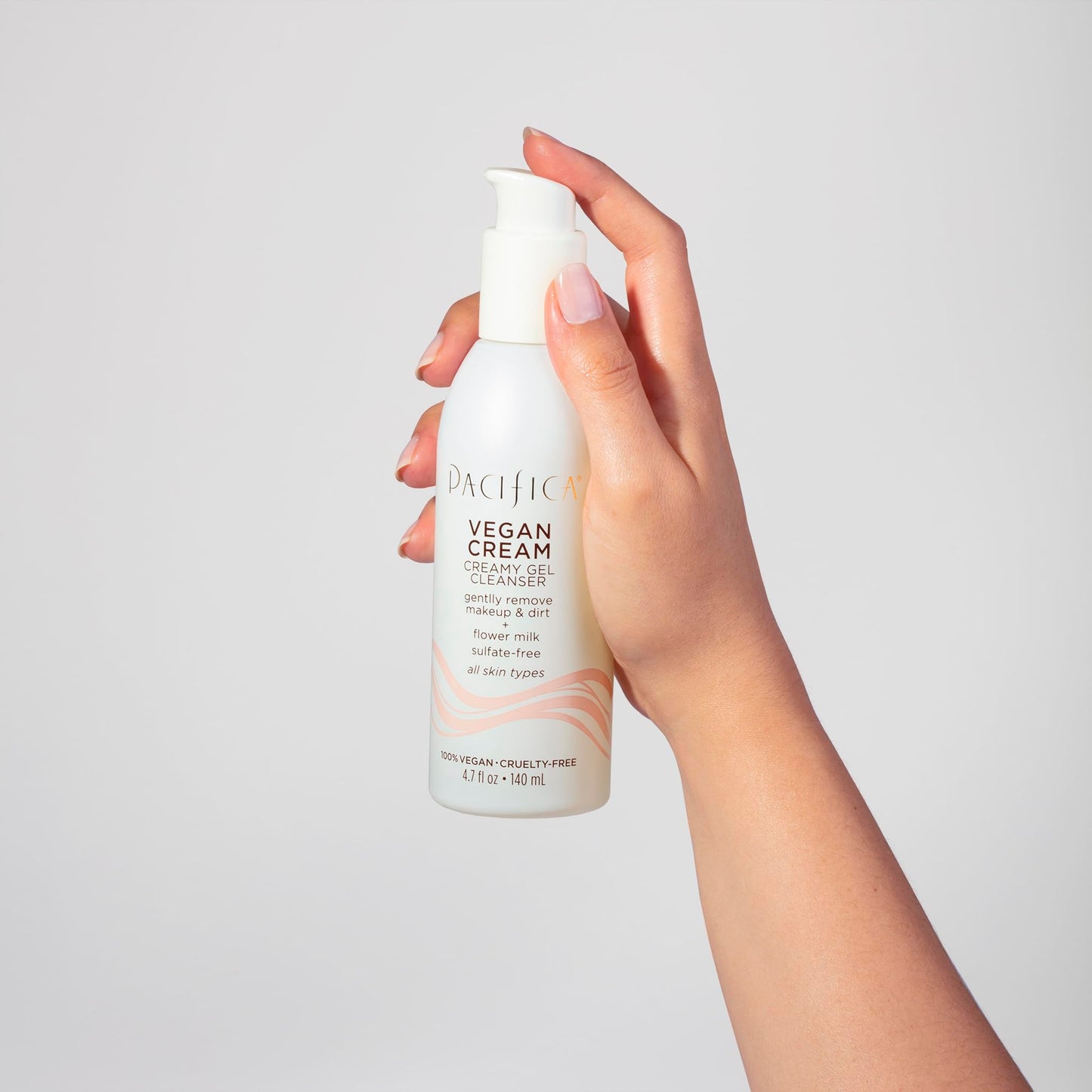 Pacifica Vegan Collagen Cream Gel Facial Cleanser - Daily Foaming Face Wash & Makeup Remover, Hydrating Anti-Aging Face Wash for Dry & Sensitive Skin