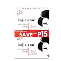 Kojie San Skin and Body Brightening Soap - Original Kojic Acid, Dark Spot Remover Bar Soap with Glycerin & Tea Tree Oil - 65g x 2 Bars
