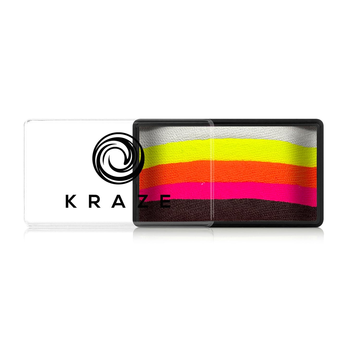 Kraze FX Dome Stroke - Tropical Hibiscus by Linnea (25 gm), Professional 1-Stroke Split Cake, Hypoallergenic, Non-Toxic, Water Activated Face & Body