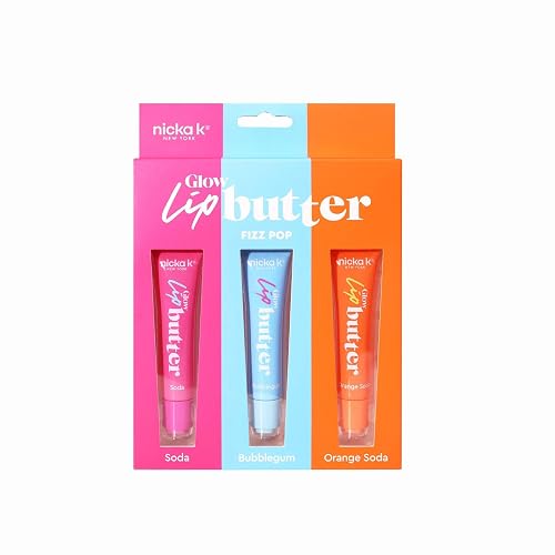 NICKA K NEW YORK Glow Lip Butter, Hydrate, Silky Shin, Soft Smooth and Radiant Lips (MLBT02 Fizz Pop)