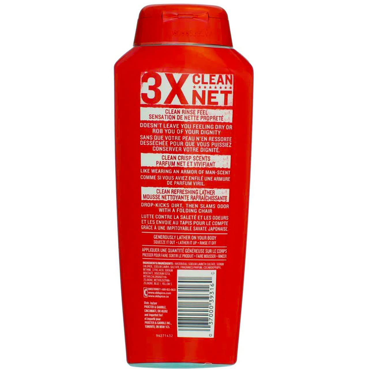 Old Spice High Endurance Body Wash, Pure Sport 18 oz (Pack of 10)