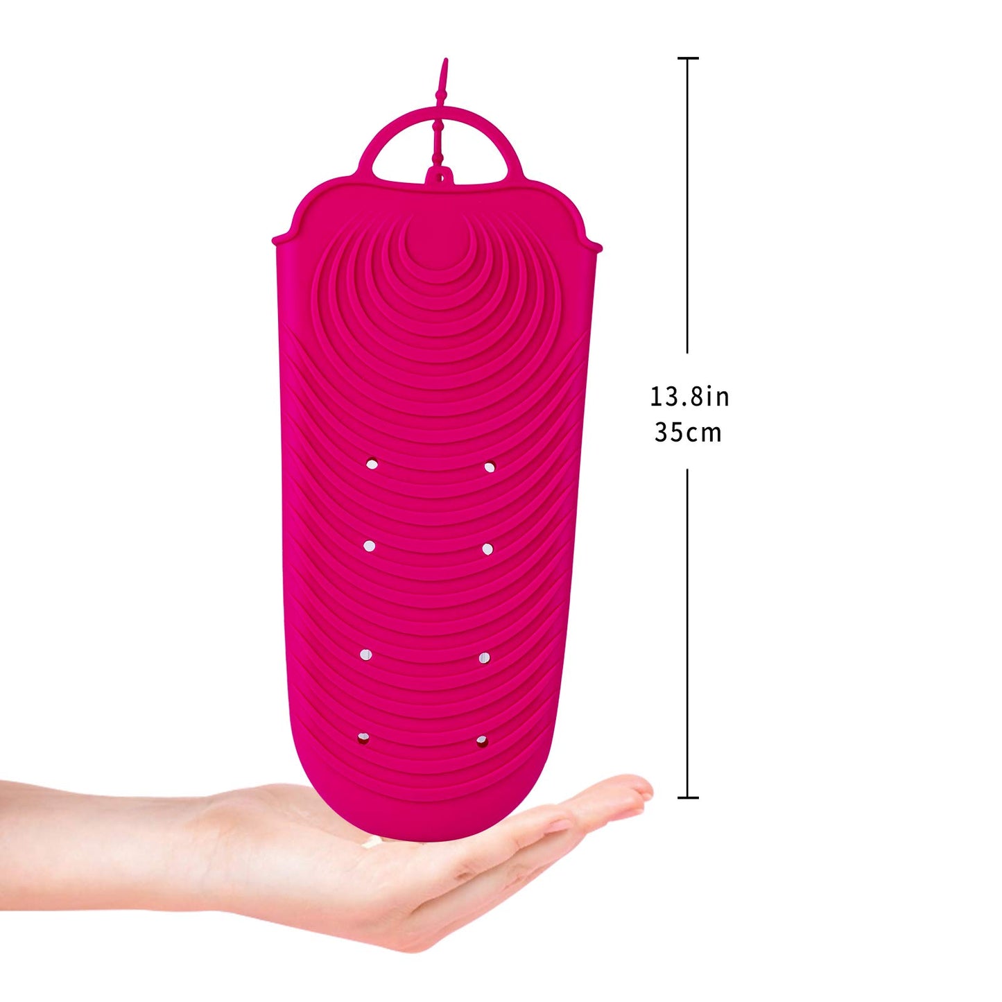 ZAXOP Silicone Heat Resistant Holder Mat Pouch for Flat Iron,Curling Iron,Hot Hair Tools(Hotpink)