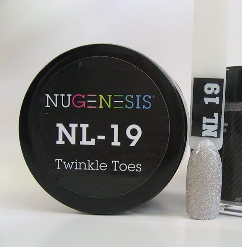 NuGenesis Nail Dipping Powder Color 1.5oz/43grams Jar - (NL19 Twinkle Toes) Beauty & Personal Care Nugenesis