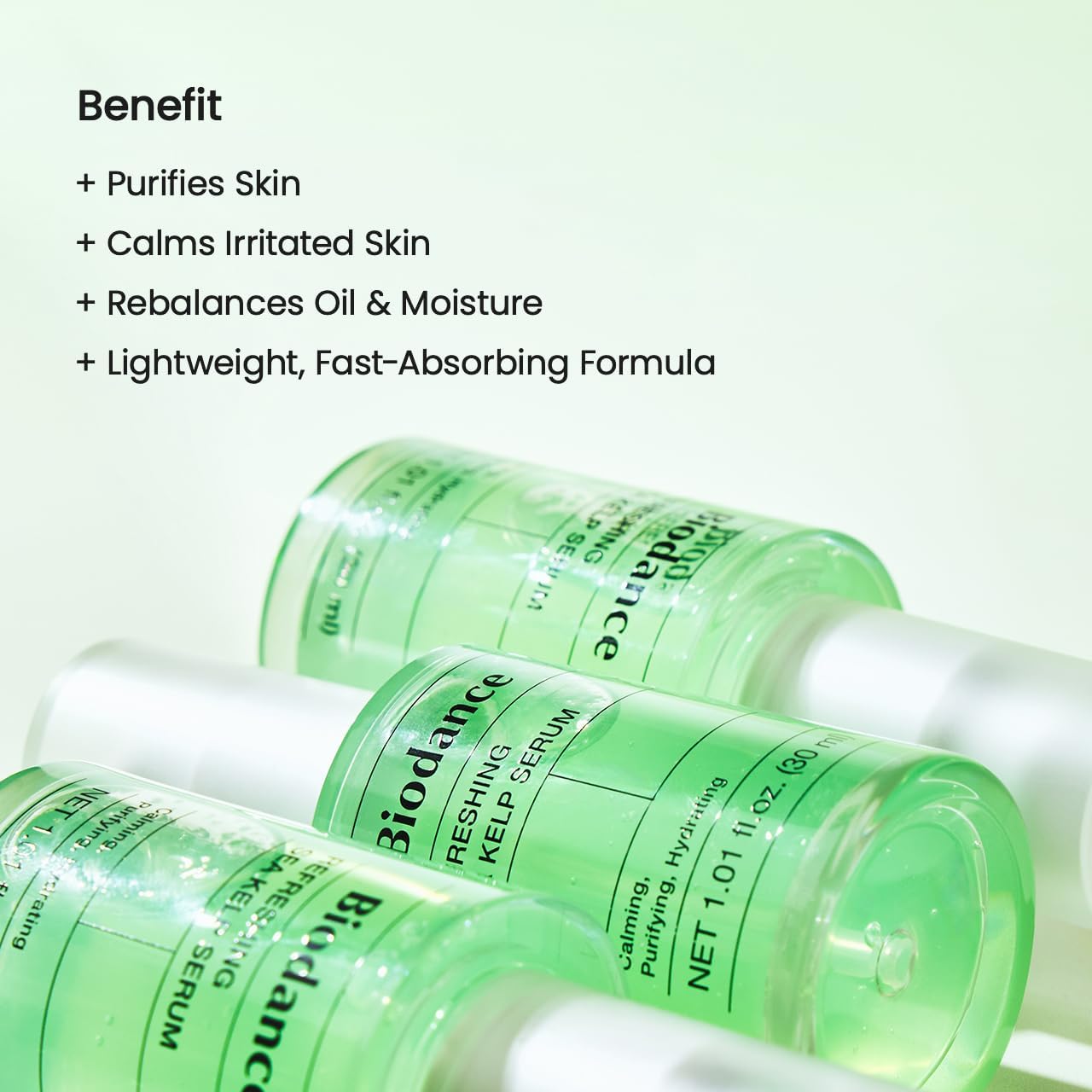 BIODANCE Refreshing Sea Kelp Serum, Oil & Sebum Control, Soothing, Calming Serum for Oily & Combination, Sensitive Skin, Korean Skin Care | 1.01 fl.oz Beauty and Personal Care BIODANCE