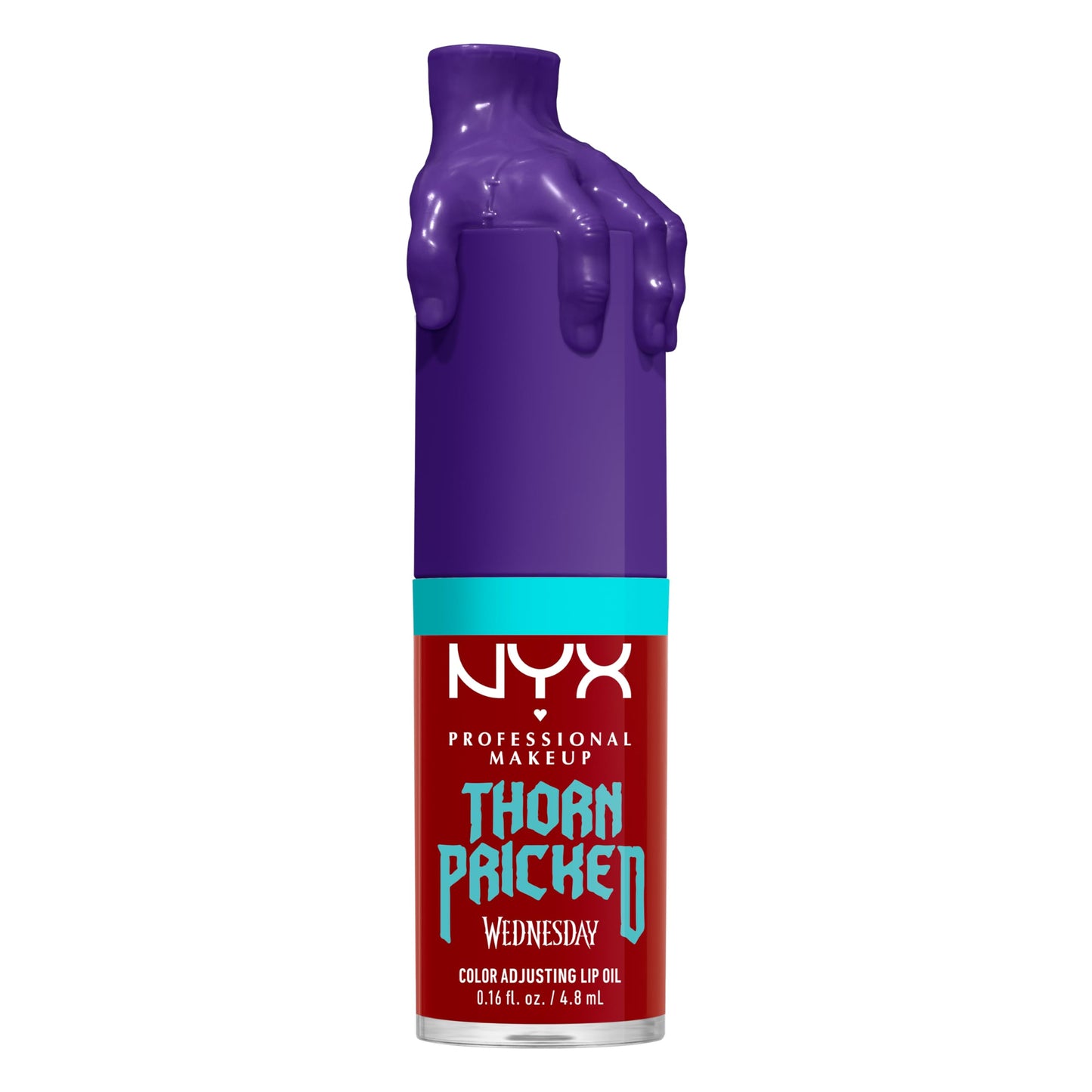 NYX PROFESSIONAL MAKEUP Wednesday Color-Shifting Lip Oil, Moisturizing, Tinted, and Non-Sticky Lip Gloss with up to 12HR Hydration - Thorn Pricked