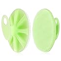 INNERNEED Food-Grade Soft Silicone Body Cleansing Brush Shower Scrubber, Gentle Exfoliating and Massage for All Kinds of Skin (Green)