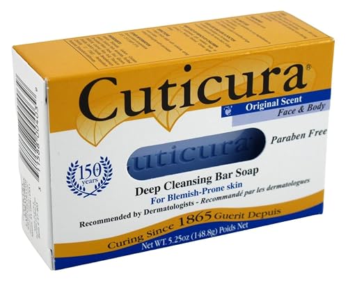 Cuticura Deep Cleansing Bar Soap Original 5.25 Ounce (Pack of 3)