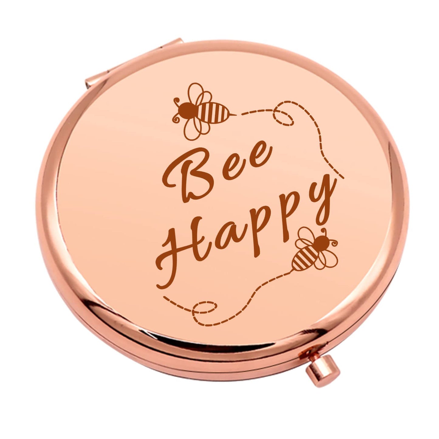 Bee Gift for Women Honey Bee Lover Gifts for Girls Inspirational Gifts Compact Makeup Mirror for Friends Bestie Sister Bee Kind Gifts Travel Makeup