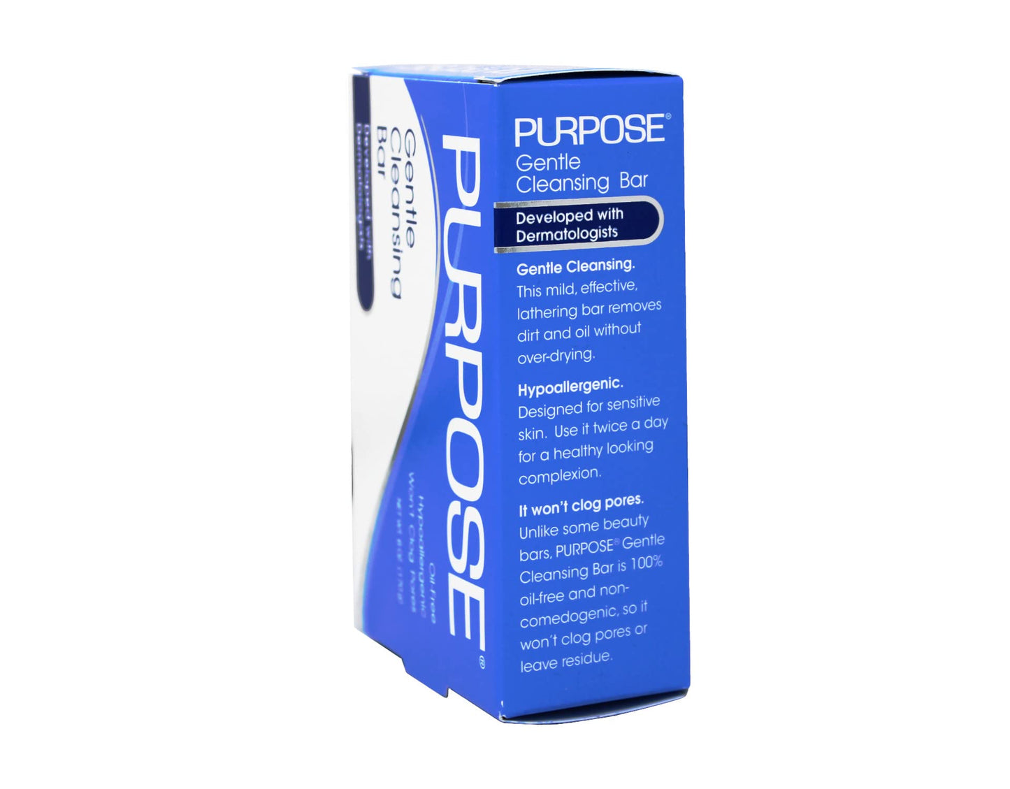 PURPOSE Gentle Cleansing Bar, Gentle As Water, All Skin Types, For Sensitive & Dry Skin, Oil-free, Hypoallergenic, Sulfate-Free, 6 oz Bar