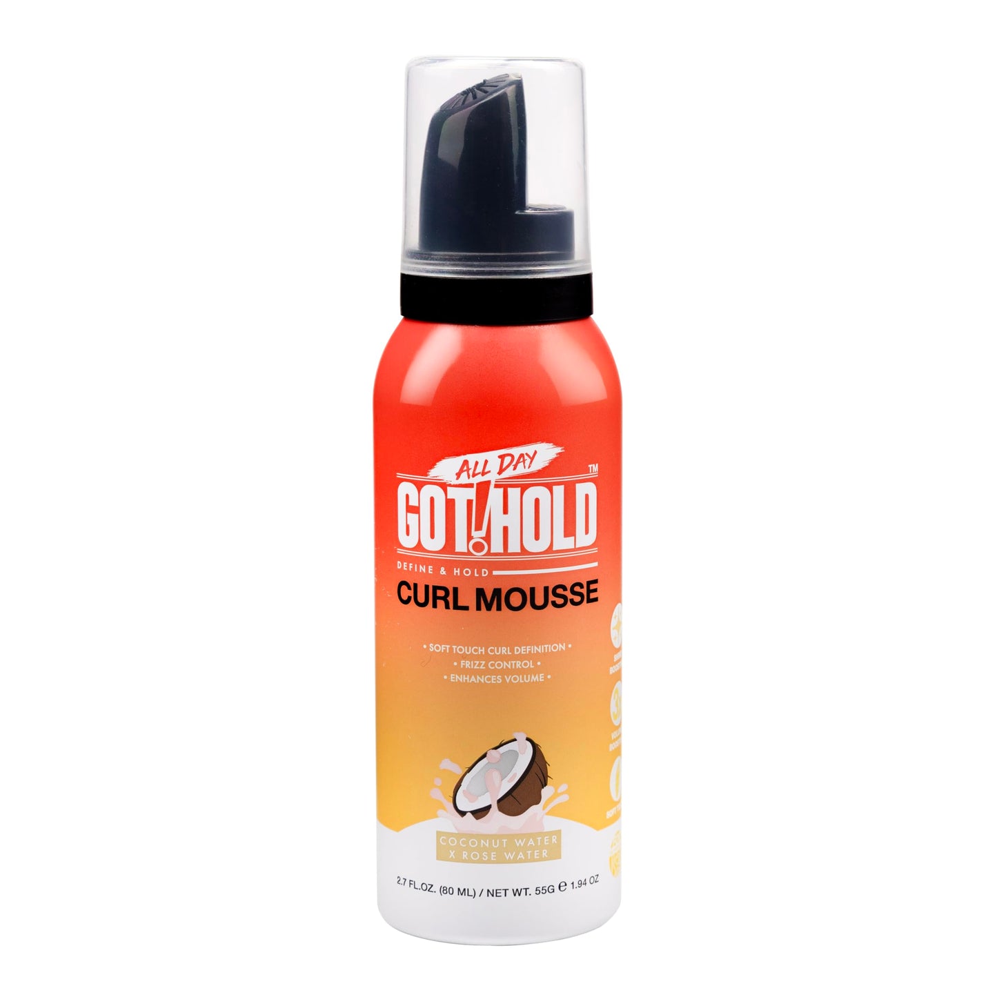 ALL DAY GOT HOLD Hait styling Curl Mousse 2.7fl.oz/80ml