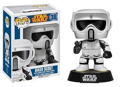 Funko Pop! Star Wars: Biker Scout #35 Vinyl Bobble-Head Figure (Bundled with Pop Box Protector CASE)