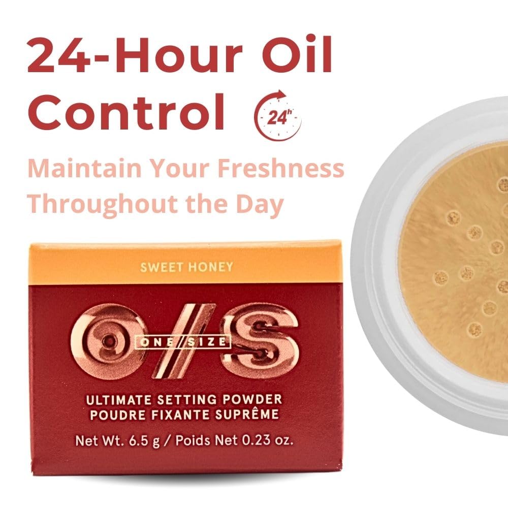 One/Size Mini Ultimate Loose Setting Powder - Sweet Honey (medium to deep skin tones) - 0.23 oz / 6.5 g