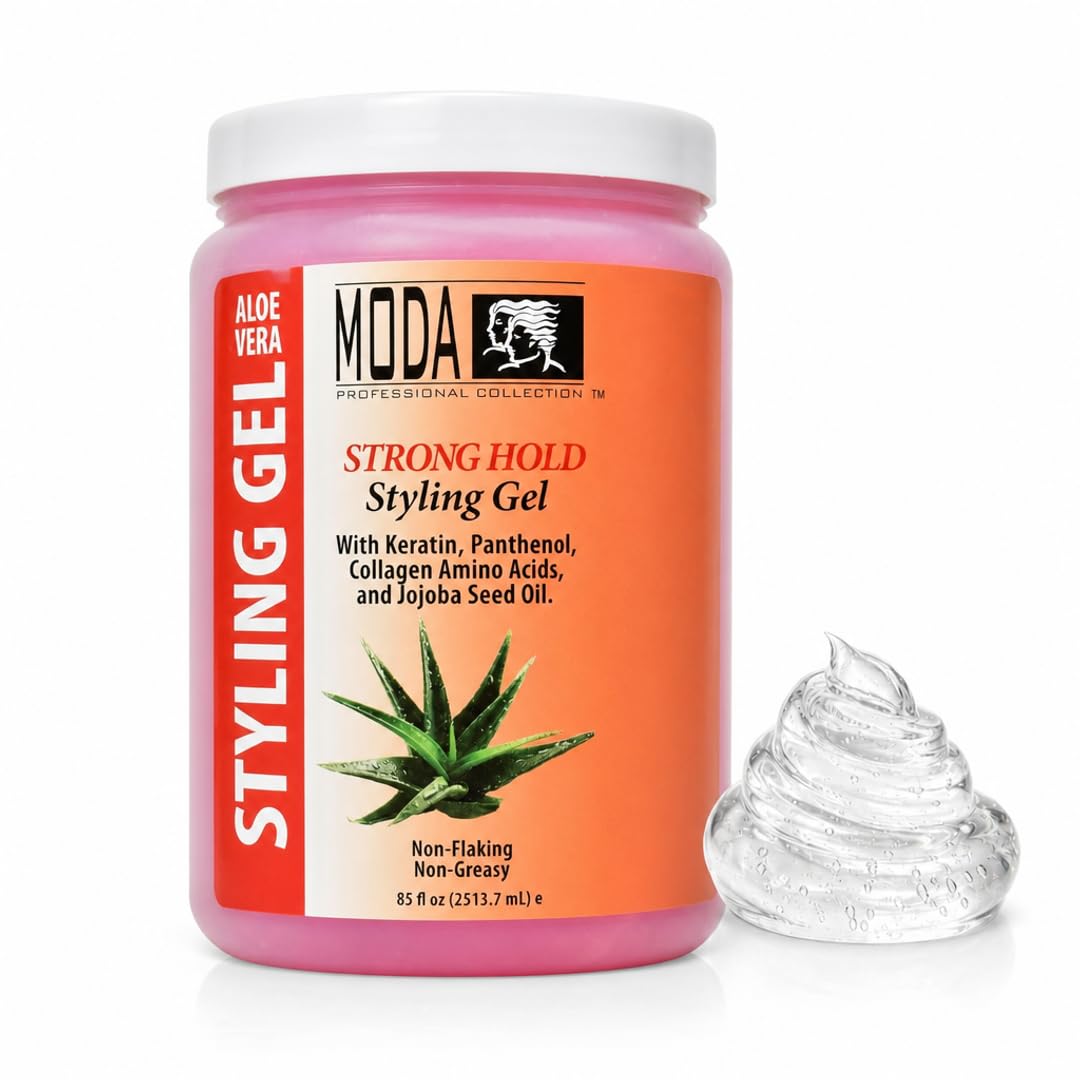 MODA Styling Gel - Flake-Free, All-Day Hold Hair Repair Treatment | Keratin, Collagen, Panthenol, Vitamin E & Glycerin | Alcohol-Free, Sulfate-Free