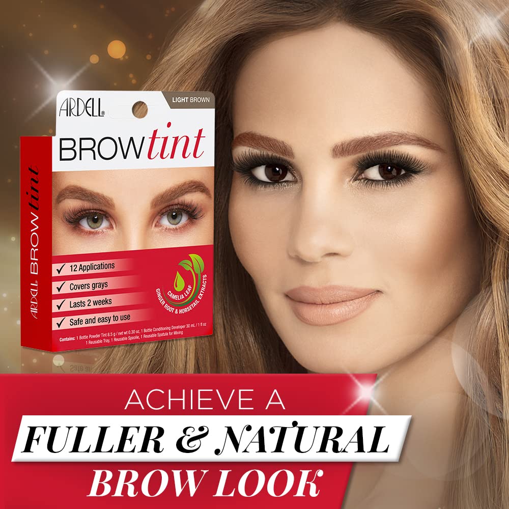 Ardell Brow Tint Color Kit Light Brown Eyebrow Tint for Fuller Brows 1 Pack Beauty and Personal Care Ardell