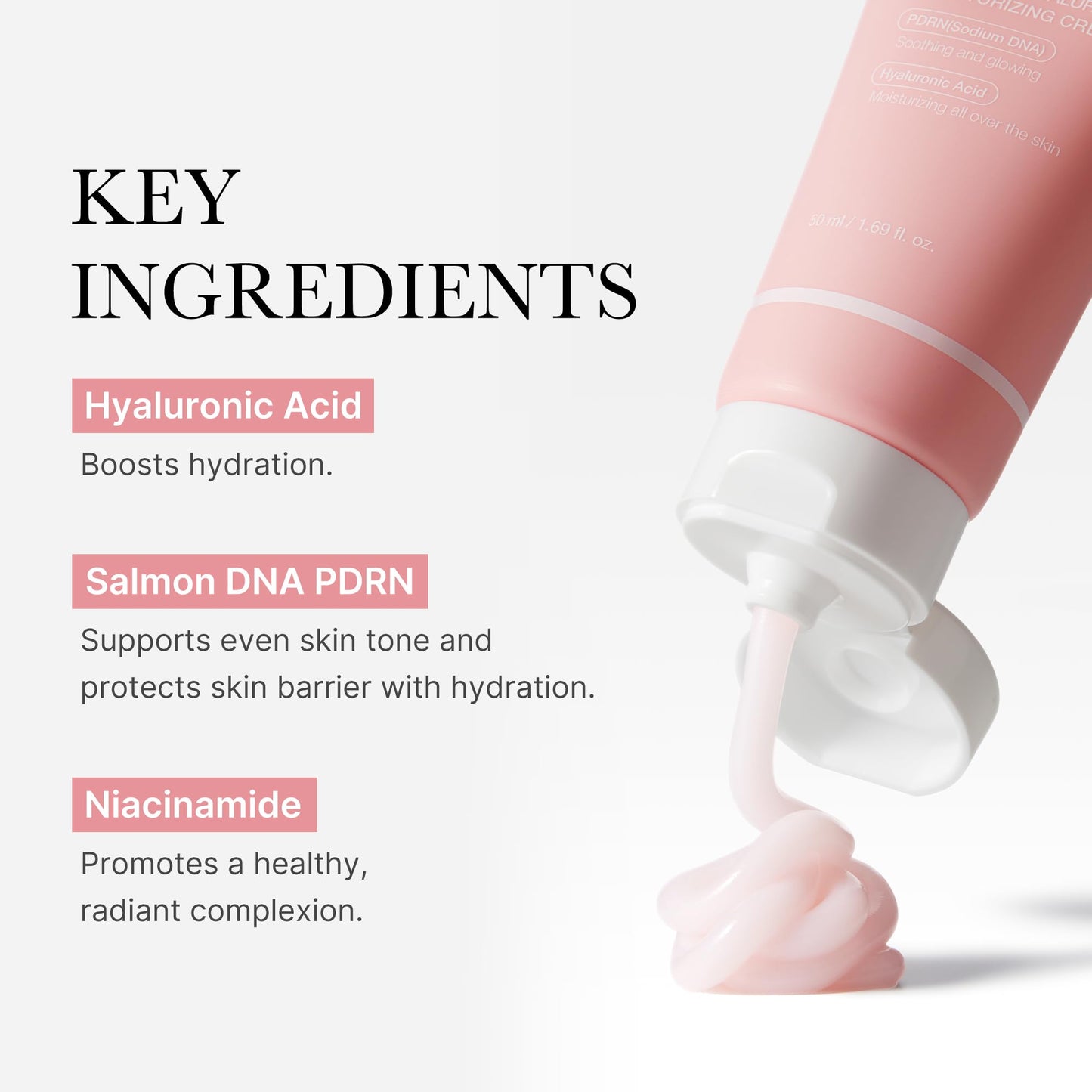 medicube Salmon DNA PDRN Pink Hyaluronic Moisturizing Cream Beauty and Personal Care medicube