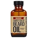 Simply Great Beard Oil - MAHOGANY Scented - Holiday Gifts - Stocking Stuffers - Beard Conditioner - 3 Oz - Easy Applicator - Natural - Vegan