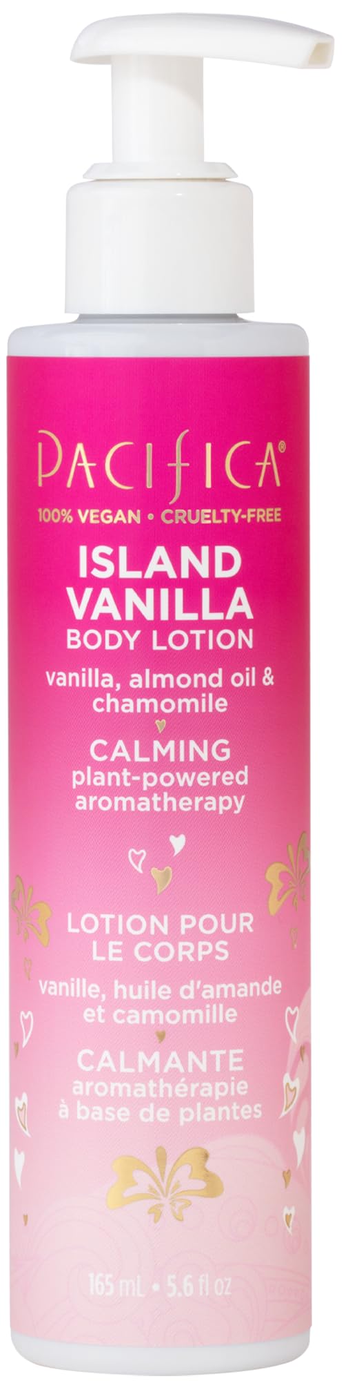 Pacifica Body Lotion - Island Vanilla Body Moisturizer - Plant Powered Aromatherapy - Tropical Vanilla Coconut Scent -w/Vitamin E, Almond Oil