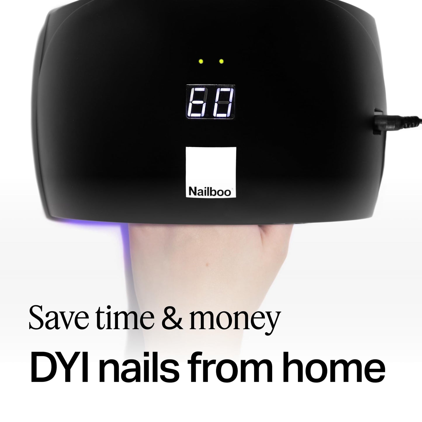 Nailboo Pro Cure LED Lamp - Lightweight UV or LED Nail Dryer with Automatic Sensor, Even Curing for Gel Polish, Compact Arch Design for Hands & Toes Beauty & Personal Care Nailboo