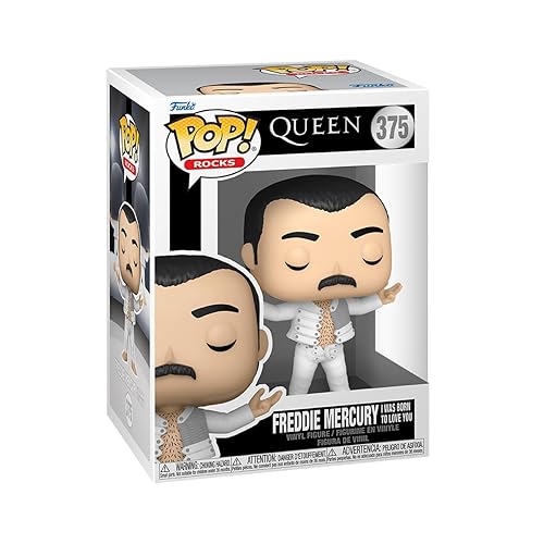 Funko POP! Rocks: Queen - F. Freddie Mercury - (I was Born to Love You) - Collectable Vinyl Figure - Gift Idea - Official Merchandise - for Kids…