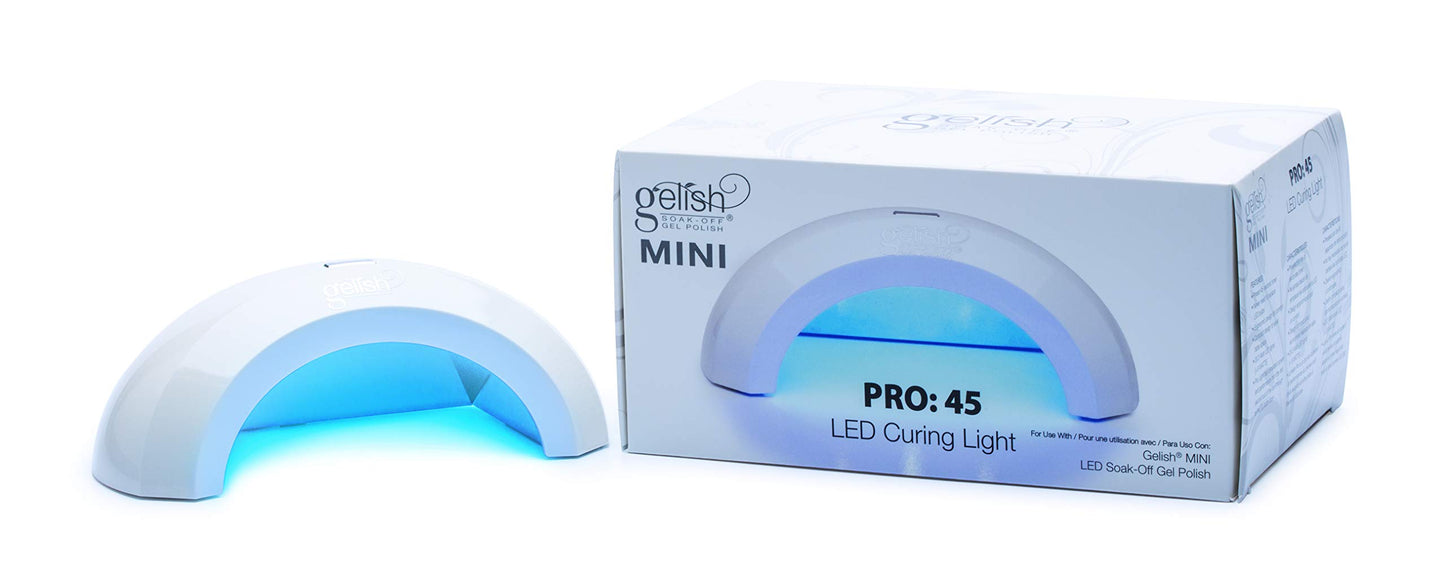 Gelish Pro 45 Mini LED Light - Professional Nail Lamp, Gel Light, Nail Dryer for Gel Polish, Fast Drying, Compact & Portable LED Light for Home