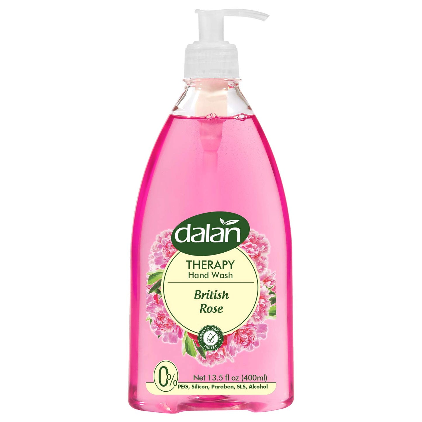 Dalan Therapy British Rose Ultra Moisturizing Liquid Hand Soap for Normal and Dry Hands Fresh Clean and Soft Feeling (13.5 Fl Oz / 400 mL (Pack Beauty & Personal Care Dalan