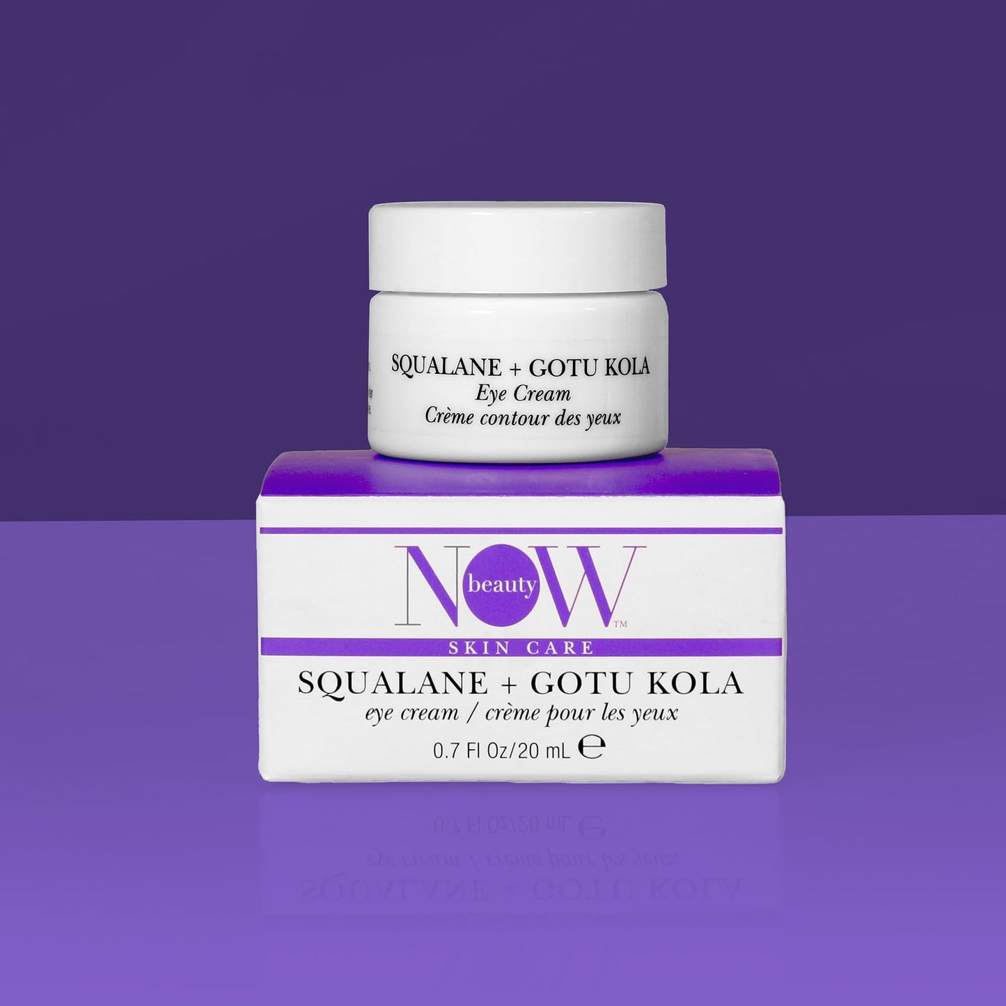 NOW BEAUTY Squalane Plus Gotu Kola Eye Cream - Brightening, Anti-Aging Under Eye Cream- Anti - Wrinkle Vitamin C Cream- Vegan - For Men & Women