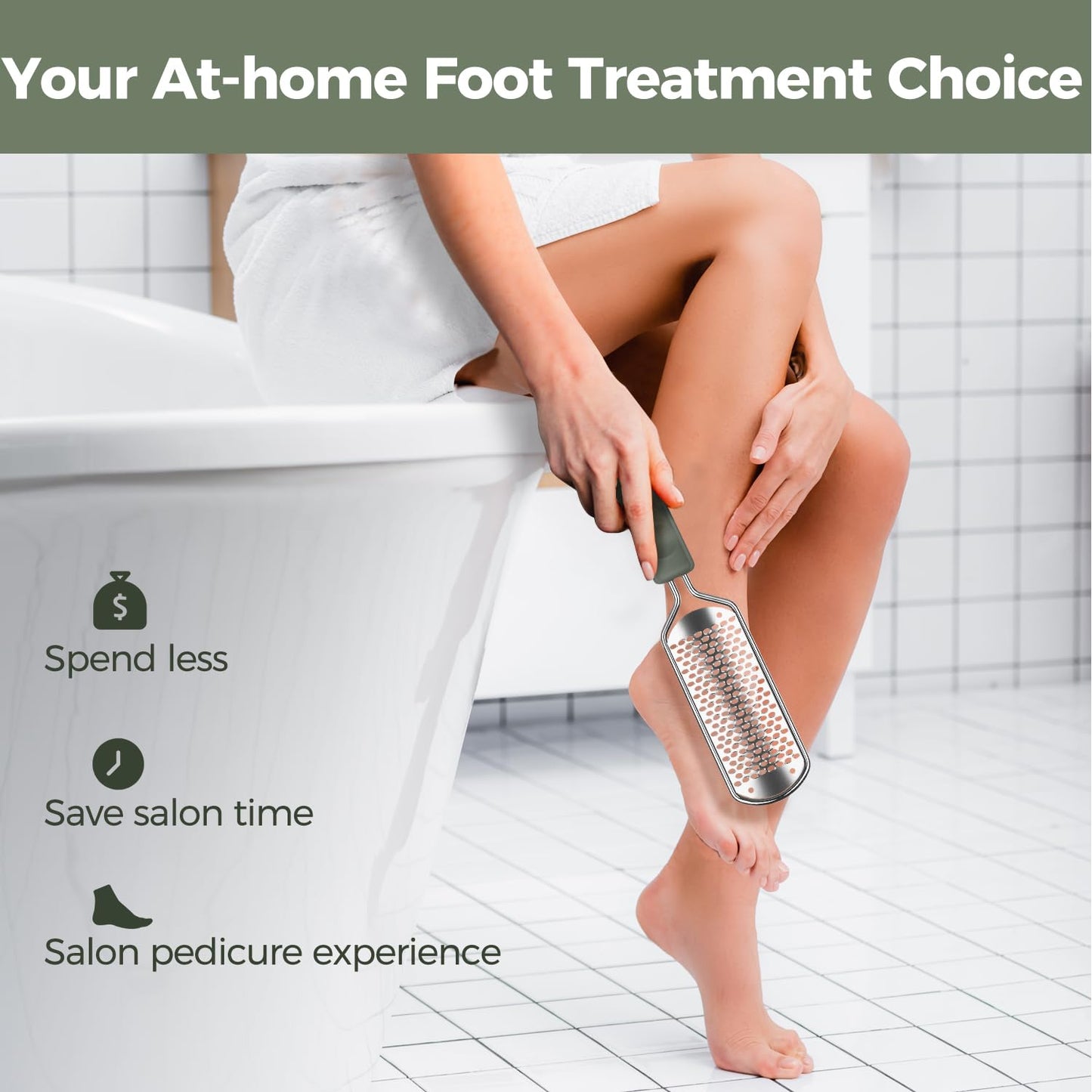 Foot File Foot Scrubber Pedicure - Callus Remover for Feet Easkep Professional Grater Rasp Foot Scraper Corns Callous Removers Cracked Dead Skin