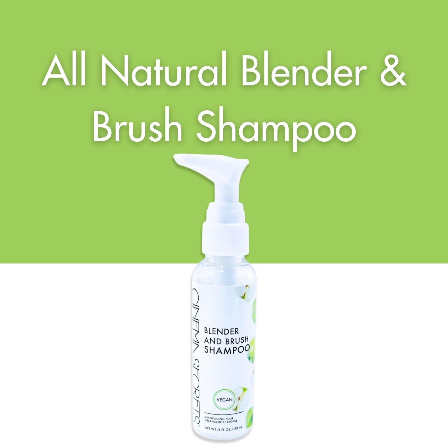 CINEMA SECRETS Vegan Makeup Brush Cleaner - Sponge & Makeup Brush Shampoo for Deep Cleansing - Removes Build-Up & Stains - Gentle & Cruelty-Free