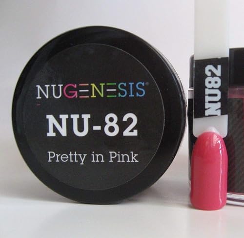 NuGenesis Nail Dipping Powder Color 1.5oz/43g jar - (NU82 PRETTY IN PINK) Beauty & Personal Care Nugenesis