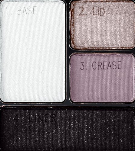 Maybelline Expert Wear Eyeshadow Quads, Charcoal Smokes, 0.17 oz.