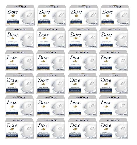 (12) Pack 25 Grams Dove Cream Beauty Bar Travel Size Soap .88 oz